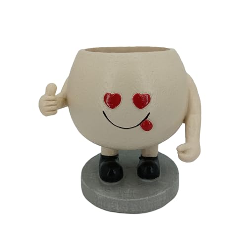 Harz Sukkulente Pflanzertöpfe Kreativer Menschlicher Vase Modernes Lächeln Gesicht Pflanzer Töpfe Für Innengartendekorationen Stylish Wohnkultur Harz Sukkulente Pflanzertöpfe Kreativer Menschlicher Vase Modernes Lächeln Gesicht Pflanzer Töpfe Für Innengartendekorationen Stylish Wohnkultur von TENYELE