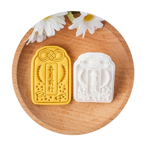 Keks-Prägestempel mit schönem Muster, zum Schulabschluss, Keksbacken, geprägte Backformen für Enthusiasten, unverwechselbarer Keksstempel von TENYELE