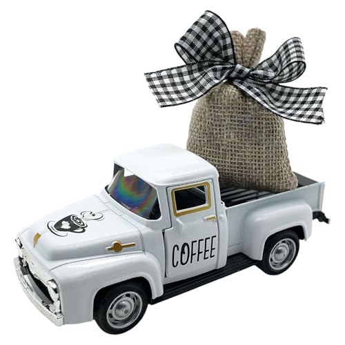 Kleines Metall-Kaffee-LKW-Modell mit abnehmbarem Jutebeutel für Bauernhäuser, ästhetisches abgestuftes Tablett, Regal, Dekoration, Einweihungsgeschenk Kleines Metall-Kaffee-LKW-Modell mit abnehmbarem Jutebeutel für Bauernhäuser, ästhetisches abgestuftes Tablett, Regal, Dekoration, Einweihungsgeschenk von TENYELE