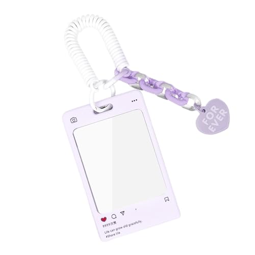 Kreativer Acryl Ferrule Transparenter Kartenhalter Photokard Keychain Idol Fotos Hülsenpostkarten Karteiketten Keychain Fotos von TENYELE