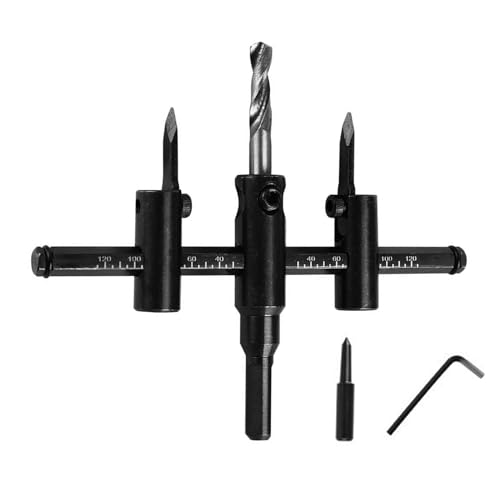 Metalllochschneider Einstellbares Bohrbitschneidwerkzeug Mit Dem Accessoy Metal Set + Bohrer Metalllochschneider Einstellbares Bohrbitschneidwerkzeug Mit Dem Accessoy Metal Set + Bohrer von TENYELE