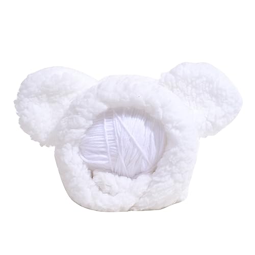 Niedlicher Hut in Bärenohrform, lustiges Kostüm, Haustier-Kostüm, Weihnachten, Cosplay, warme Kopfbedeckung, Hundezubehör, lustig für Haustiere, Halloween, Cosplay von TENYELE