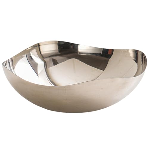 Obstschale aus Edelstahl, Metall, Salat, Esstisch, Tafelaufsatz, dekorativ, modern, Obstkorb, langlebige Arbeitsplatten und Snacks von TENYELE