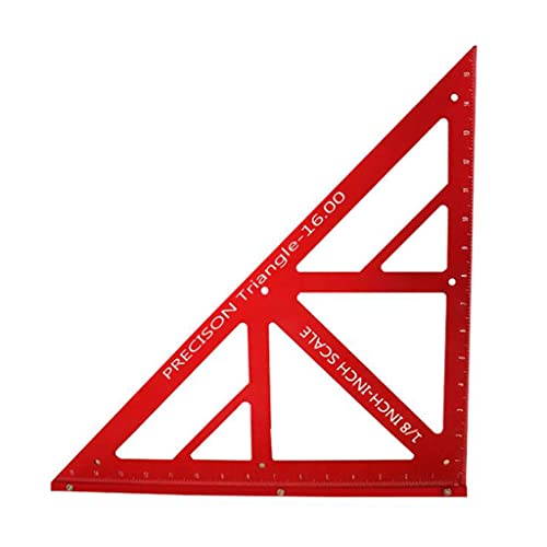 Praktische Aluminiumlegierung Dreieckiger Herrscher 16 Zoll Holzbearbeitung Werkzeug 45/90 Grad Gauge Mit Präziser Skala von TENYELE