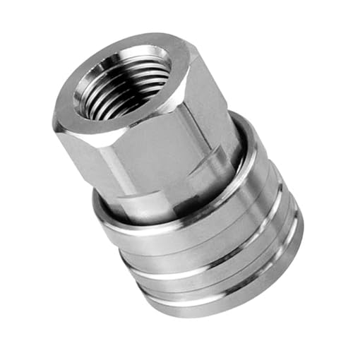 Schnellanschluss-Adapter für Hochdruckreiniger, 1/4-Zoll-Buchse, Edelstahl für überlegene Haltbarkeit und Effizienz, beständige Kupplung von TENYELE