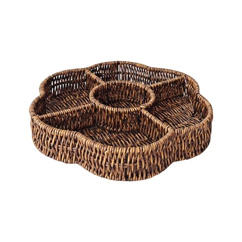 Serviertablett aus Rattan, benutzerfreundlich, Rattan-Körbe für einzigartiges Servieren und Aufbewahren, Restaurant-Display Serviertablett aus Rattan, benutzerfreundlich, Rattan-Körbe für einzigartiges Servieren und Aufbewahren, Restaurant-Display von TENYELE