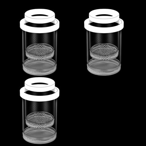 Sichere und sichere Isolationsbox für Babyfische und Garnelen, mit einfacher Installation, 3 Stück Betta Kindergarten-Aquarien von TENYELE