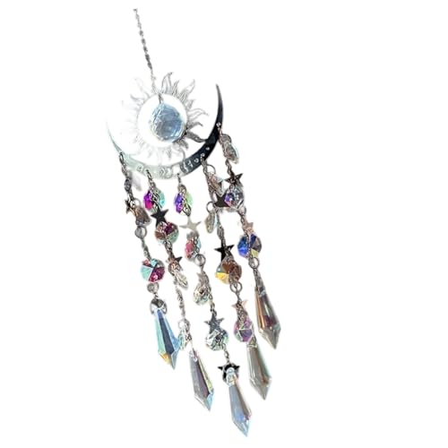 Sun Catcher Chimes Wall Hanging Decors Mond Fangen Displayhersteller Fangen Garten Balkon Display Dekoration Geschenk Freien Garten Kristall Fenster Ornamente von TENYELE