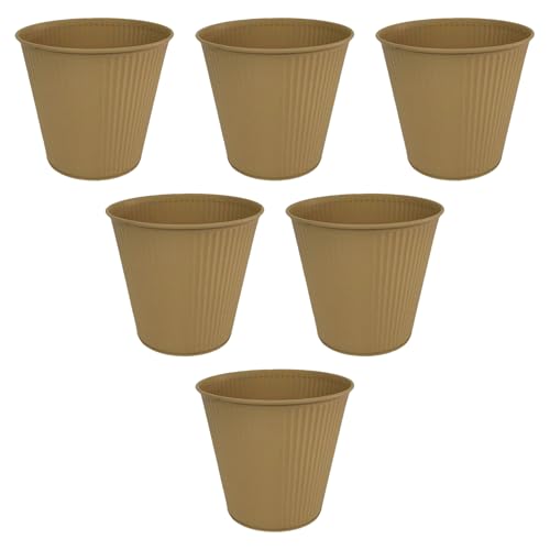 TENYELE 6pcs Metallvasen Für Blumen Eisenblüte Eimer Metall Vase Für Home Dekoration Hochzeitstisch Mittelstücke Dekorationen Pflanzenliebhaber Töpfe Sammlung Sammlung von TENYELE