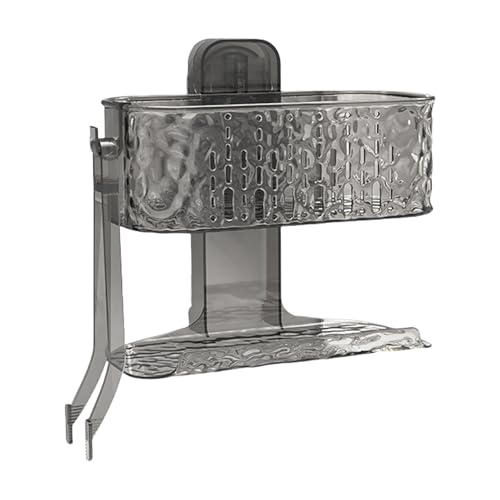 TENYELE Aufbewahrungsregal ohne Bohren für Badezimmer mit zwei Schichten und belüftetem Design, modernes, einfaches Regal, belüftetes Lagerregal TENYELE Aufbewahrungsregal ohne Bohren für Badezimmer mit zwei Schichten und belüftetem Design, modernes, einfaches Regal, belüftetes Lagerregal von TENYELE