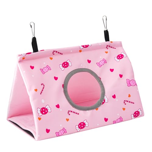 TENYELE Bunte Vogelhängematte, weiches und warmes Bett zum Ausruhen, Verstecken, Spielen und Loch-Design für einfachen Zugang, Papageienhaus für große Vögel für Käfig TENYELE Bunte Vogelhängematte, weiches und warmes Bett zum Ausruhen, Verstecken, Spielen und Loch-Design für einfachen Zugang, Papageienhaus für große Vögel für Käfig von TENYELE