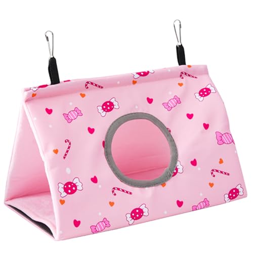 TENYELE Bunte Vogelhängematte, weiches und warmes Bett zum Ausruhen, Verstecken, Spielen und Loch-Design für einfachen Zugang, Papageienhaus für große Vögel für Käfig TENYELE Bunte Vogelhängematte, weiches und warmes Bett zum Ausruhen, Verstecken, Spielen und Loch-Design für einfachen Zugang, Papageienhaus für große Vögel für Käfig von TENYELE