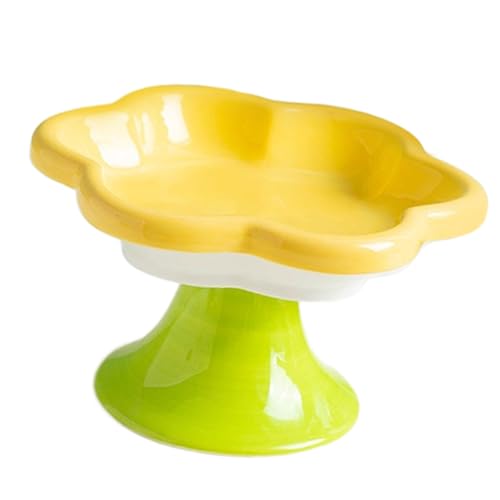 TENYELE Erhöhte Keramik Katzen Schale Mit Antislip Basi von TENYELE