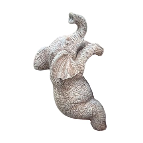 TENYELE Klettern Elefanten Blumentöpfe Umarmung Figurenharz Hängendes Elefant Statue Pflanzer Töpfe Dekorationen Für Hausgartenharz Tierskulptur TENYELE Klettern Elefanten Blumentöpfe Umarmung Figurenharz Hängendes Elefant Statue Pflanzer Töpfe Dekorationen Für Hausgartenharz Tierskulptur von TENYELE