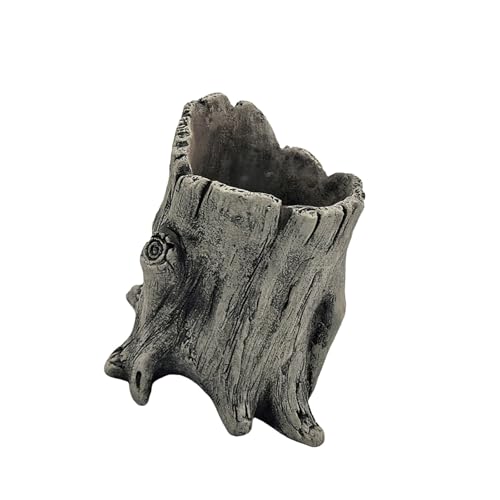 TENYELE Künstliche Driftwood Succulents Pflanzer Harzbaumstümpfen Skulptur Rustik von TENYELE
