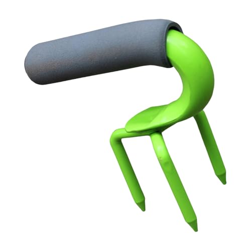 TENYELE Manuelles Bodenkultivierer Klaue Implementieren Mit Spikes Ergonomisch Stoßdämpfergriff Für Effiziente Gartenbettvorbereitungen Dreieckiger Symmetrischer Gartenanbeteranbauer von TENYELE