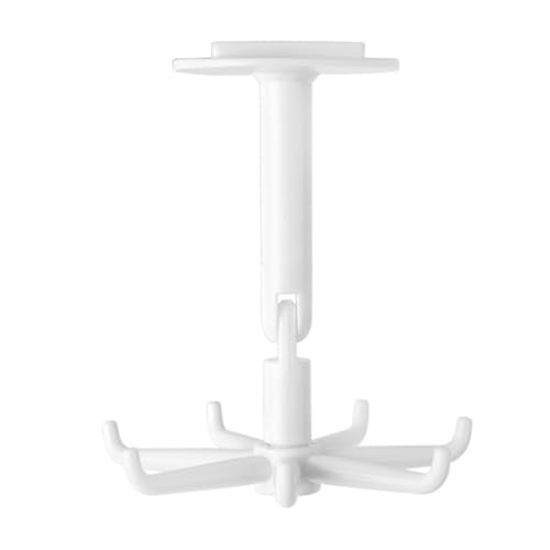TENYELE Multifunktionaler 360 Grad drehbarer Aufhängehaken Küche Organizer 7 Krallen Wirbel für Badezimmer Schlafzimmer und Büro Multifunktional Drehbar TENYELE Multifunktionaler 360 Grad drehbarer Aufhängehaken Küche Organizer 7 Krallen Wirbel für Badezimmer Schlafzimmer und Büro Multifunktional Drehbar von TENYELE