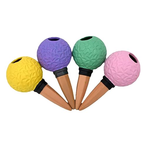 TENYELE Pflanzenwässrige Einsätze 4 Packautomatische Wasserer Geräte Selbstspikes Für In/Outdoor Topfspitzen Globes Automatische Wasserer Für Den Innenraum Freien Freien von TENYELE