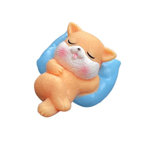 TENYELE Schlafpanda Schweinchen Hund Kaninchen Figur für Schreibtisch Dekor Auto Armaturenbrett Zubehör Harze Tier Miniatur Ornament von TENYELE
