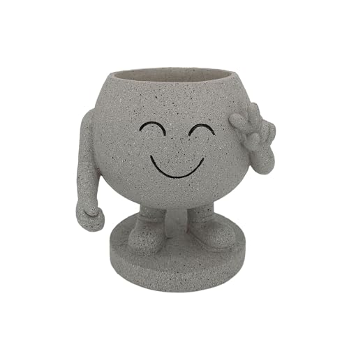 TENYELE Smile Face Pflanzer Töpfe Pflanzerharzpflanze Für Innen Und Outdoor Pflanze Sukkulente Behälter Einzigartige Gesichtsdekoration Dekoration TENYELE Smile Face Pflanzer Töpfe Pflanzerharzpflanze Für Innen Und Outdoor Pflanze Sukkulente Behälter Einzigartige Gesichtsdekoration Dekoration von TENYELE