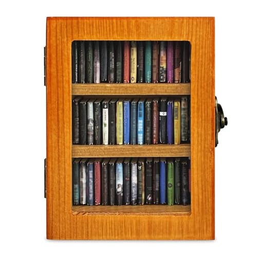 TENYELE Stressreduzierendes Miniatur-Bücherregal mit 60 Büchern, Schreibtisch-Bücherregal, Dekoration für Büroangestellte, Stressabbau, platzsparendes Bücherregal für Schreibtische TENYELE Stressreduzierendes Miniatur-Bücherregal mit 60 Büchern, Schreibtisch-Bücherregal, Dekoration für Büroangestellte, Stressabbau, platzsparendes Bücherregal für Schreibtische von TENYELE