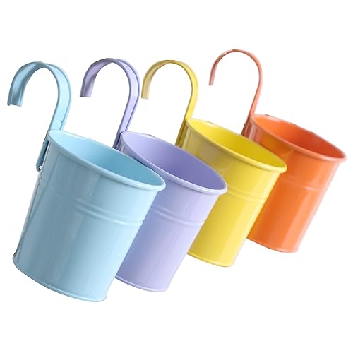 TENYELE Wandmontierte Blumentopf Vase Hanging Plant Körbe Einstellbarer Höhe Zaun Korb Für Hausbalkon Garten Innenhof Freien Freien Innenhof TENYELE Wandmontierte Blumentopf Vase Hanging Plant Körbe Einstellbarer Höhe Zaun Korb Für Hausbalkon Garten Innenhof Freien Freien Innenhof von TENYELE