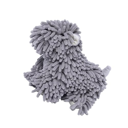 TENYELE Weiches Handtuch, Puppen, super saugfähig, zum Aufhängen, Plüsch, Schwämme, Badezimmer, Küche, Zugang, Cartoon-Hundehandtuch von TENYELE