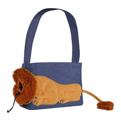 Tragetasche für Welpen oder Katzen, Haustier-Tragetasche, Cartoon-Thema, schönes Design, großes Fassungsvermögen, kleine Haustiere von TENYELE