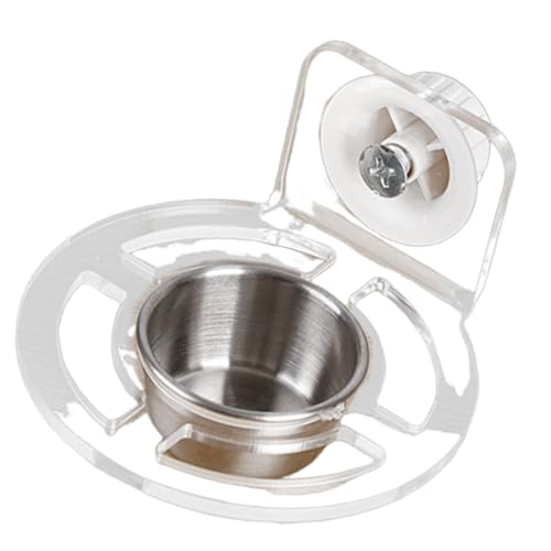 Transparente Futterspender für Wellensittiche, haltbar, Vogelnapf für Sicherheit, Futterspender, Schutz vor Verschütten Transparente Futterspender für Wellensittiche, haltbar, Vogelnapf für Sicherheit, Futterspender, Schutz vor Verschütten von TENYELE