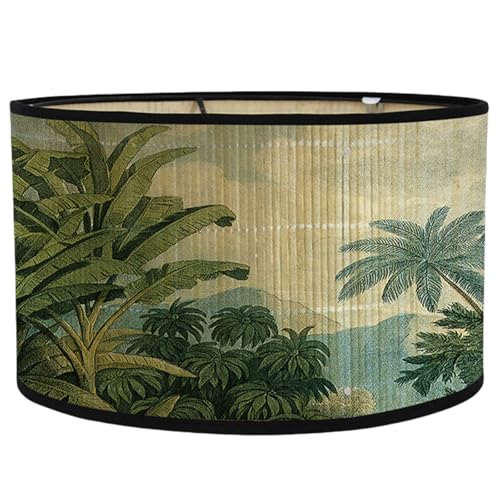 Vintage Drum Print Lampenschattenleichter Dekorationslampe Deckt Kronleuchter Bodenlichttöne Für Tischanhänger Für Tischanhänger von TENYELE