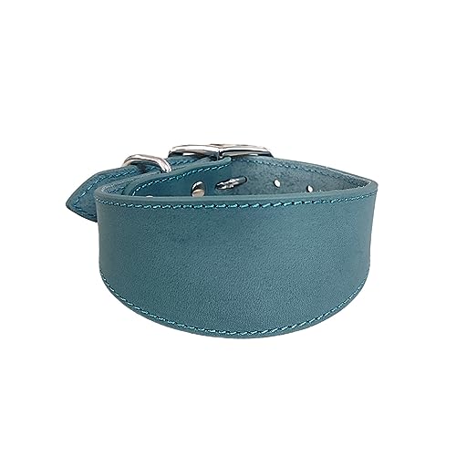 Weit Gepolsterte Hunde Kragen Echte Leder Welpenkragen Für Lurchers Italienische Windhunde Bequeme Haustierhunde Accessoires Whippets Lurcher Sightheunds von TENYELE