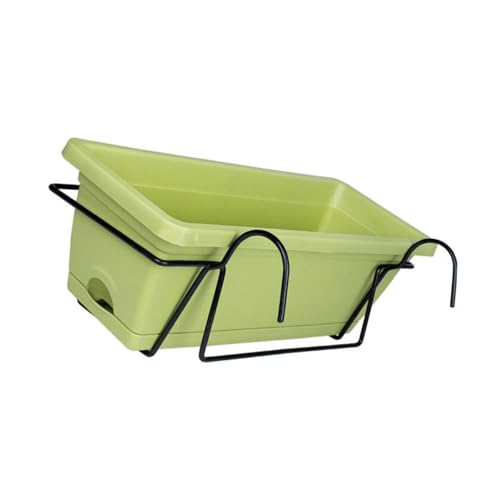 Zeitgenössische Plastikblumentöpfe Tragbare Lastische Blumenpots Moderner Ästhetischer Appell Pflanzer Mit Rack Und Tablett Innengarten Dekoren von TENYELE