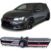 Auto-Kühlergrill – VW Golf 7 12–17 – Schwarz-Rot-R-Sport-Look – Schwarz glänzend Auto-Kühlergrill – VW Golf 7 12–17 – Schwarz-Rot-R-Sport-Look – Schwarz glänzend von TENZO-R