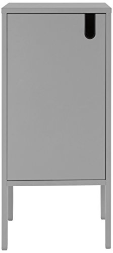 TENZO 8551-014 UNO Designer Schrank 1 Tür, MDF/Spanplatte, grau, 40 x 40 x 89 cm von TENZO