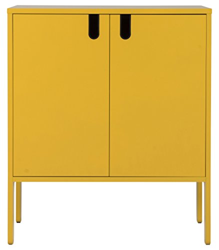 Tenzo 8552-029 UNO Designer Schrank 2 Türen, MDF/Spanplatte, Mustard, 76 x 40 x 89 cm von TENZO