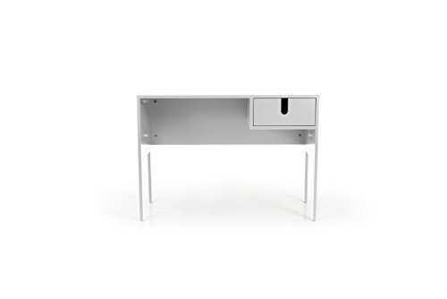 TENZO 8572-001 UNO Designer Schreibtisch, 75 x 105 x 50 cm (HxBxT), Weiss, 105 x 50 x 75 cm von TENZO