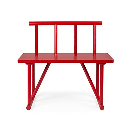 Tenzo 4030-928 Grain Designer Sitzbank Holz, rot gebeizt, 42 x 84 x 77 cm von TENZO
