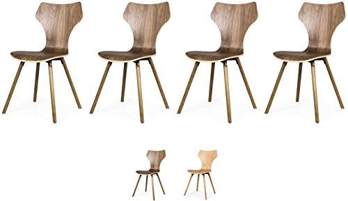 tenzo 602-052 Lolly 4-Er Set Designer Stühle, von TENZO