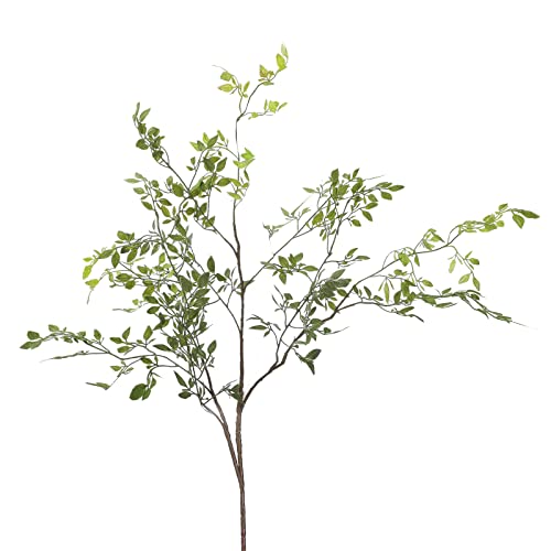 TEOSTWF 3 Stück Künstliche Grünstängel, Grüne Nandina-Blätter, Zweige, 109,9 cm Hoch, Künstliche Grünpflanzenstiele für Den Innenbereich, Simulierte Grünpflanzen für Zuhause, Garten, Geschäft,(#1) TEOSTWF 3 Stück Künstliche Grünstängel, Grüne Nandina-Blätter, Zweige, 109,9 cm Hoch, Künstliche Grünpflanzenstiele für Den Innenbereich, Simulierte Grünpflanzen für Zuhause, Garten, Geschäft,(#1) von TEOSTWF