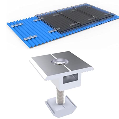 1 Stück Mittelklemme 35mm Standard inkl. Verschraubung,PV Photovoltaik Solar Trapez Befestigungs Mittelklemme von TEOV