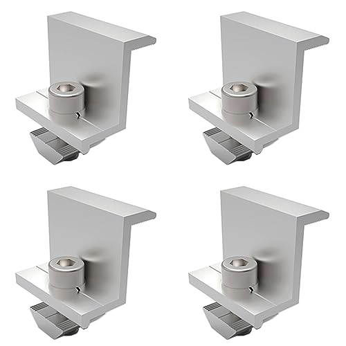 4x Befestigung Balkonkraftwerk PV Photovoltaik Trapez Schiene Endklemme 30mm,Trapezdach Sandwichdach Halterung Blechdach von TEOV