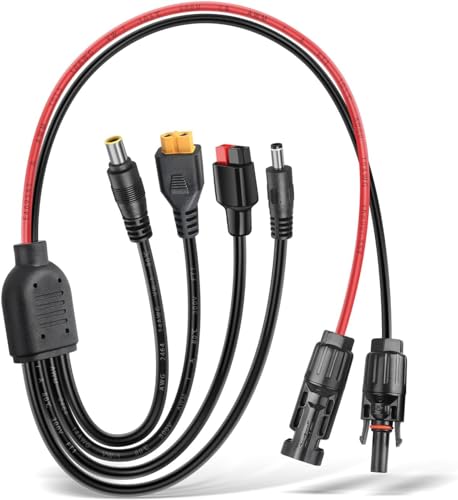 DC Solarladekabel 3m, Solarstecker XT60 Stecker Solarkabel 12AWG Solarpanel Adapter von TEOV