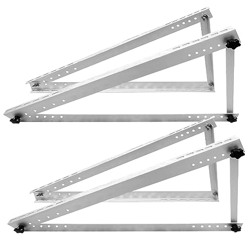 Solarmodul Halterung 122 cm 48“ 2Paar – Support Solar Panel 122cm Breit, Verstellbare Montage & Befestigung Set für Aufständerung Balkonkraftwerk Solarpanel auf Flachdach Balkon Garage Wand Solarmodul Halterung 122 cm 48“ 2Paar – Support Solar Panel 122cm Breit, Verstellbare Montage & Befestigung Set für Aufständerung Balkonkraftwerk Solarpanel auf Flachdach Balkon Garage Wand von TEOV