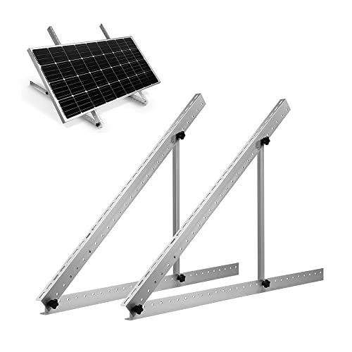 TEOV Befestigung Solarpanel Halterung 1180mm, Solarmodul Halterung für Balkonkraftwerk Flachdach Ziegeldach, Photovoltaik Modul Halterung Für 400 W bis 600w, Solarpanel Halterung 1 Paar von TEOV