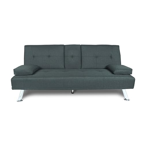 TEOYETTSF Kissen für Wohnzimmer, Sofa, Bett, dunkelgrauer Stoff, Rückenlehne mit 3 Winkeln zum Anpassen von TEOYETTSF