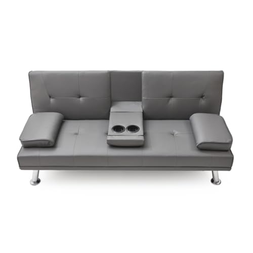 TEOYETTSF Multifunktionales Klappsofa aus Leder für Büro mit Couchtisch für den Außenbereich, Hinterhof, Gärten TEOYETTSF Multifunktionales Klappsofa aus Leder für Büro mit Couchtisch für den Außenbereich, Hinterhof, Gärten von TEOYETTSF