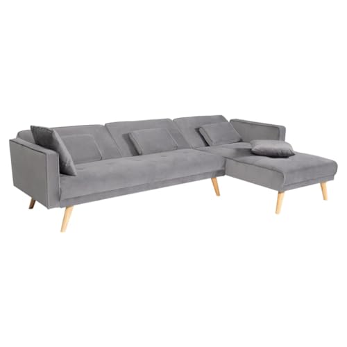 TEOYETTSF Variabel Bett Sofa Wohnzimmer Klappsofa Holzbeine Rechter Fußhocker Geeignet für Wohnzimmer, Büro, Wohnung von TEOYETTSF