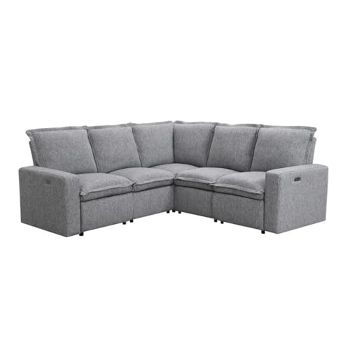 TEOYETTSF Wohnzimmer-Sofa, zwei Sitze mit verstellbarer Rückenlehne, bequemer Power-Liegestuhl, weicher Stuhl mit Anschluss von TEOYETTSF