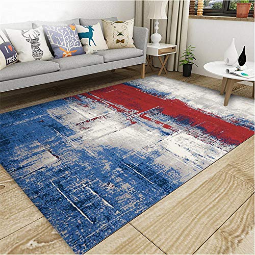 Super weicher moderner Wohnzimmer Teppich-Blau weiß rot Farbverlauf Design Tinte Stil großen weichen Teppich-200 * 300cm Super weicher moderner Wohnzimmer Teppich-Blau weiß rot Farbverlauf Design Tinte Stil großen weichen Teppich-200 * 300cm von TEPPICH-CY-ZK