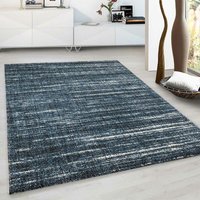 Designer Teppich Wohnzimmer weich mit dichtem Flor meliert versch. Farbvarianten,Blau, 120x170 cm von TEPPICH HOME